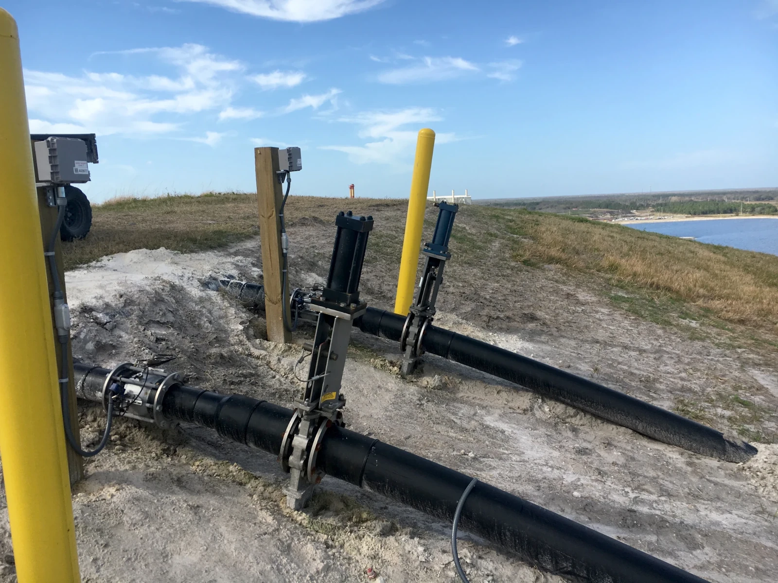 Nelson 800 Series Valves coupled with Twig Wireless Controls at an industrial revegetation project.